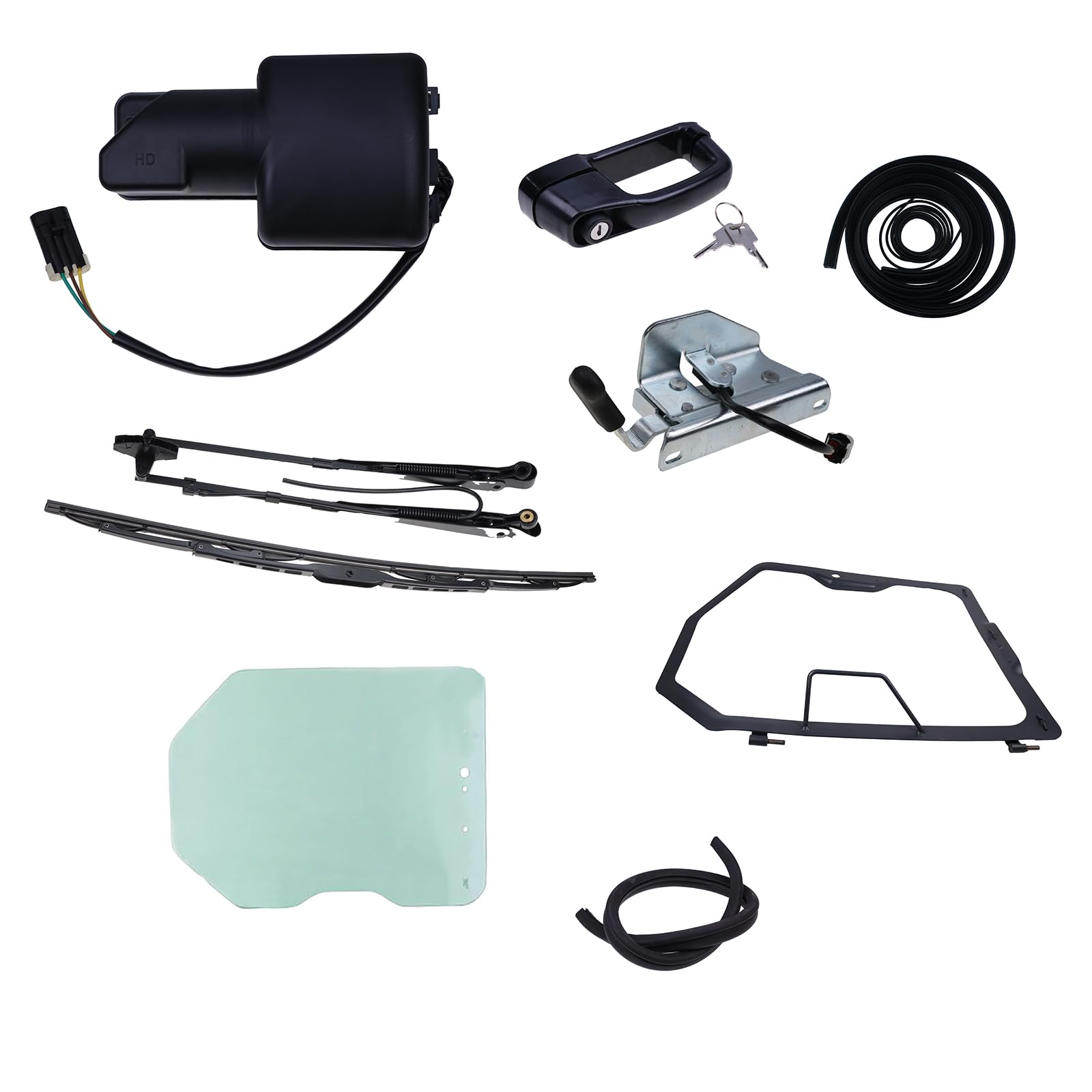 FridayParts Front Door and Window Assembly Kit 7109665 6729776